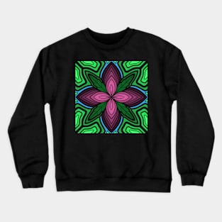 COLORS Of Summer Mandala Flower Blooming Crewneck Sweatshirt